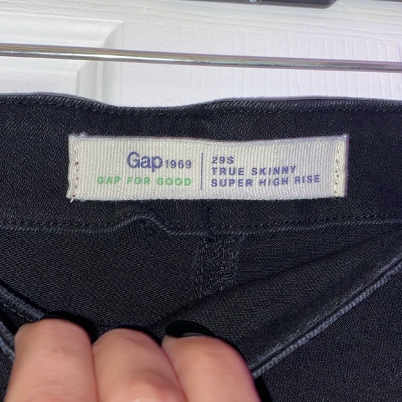 Black denim gap pants - Picture 8 of 9